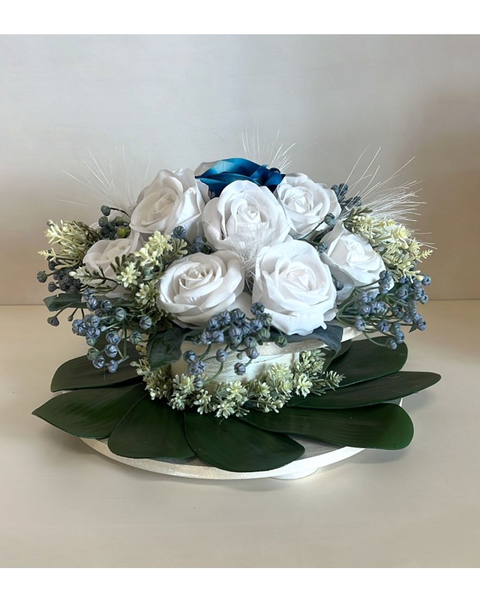 Centrotavola "Rose White"