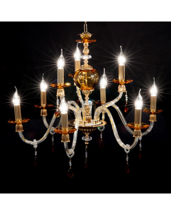 Lampadario "Tir" 6+3L